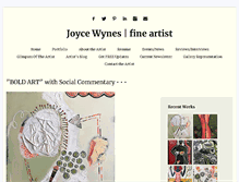 Tablet Screenshot of joycewynes.com